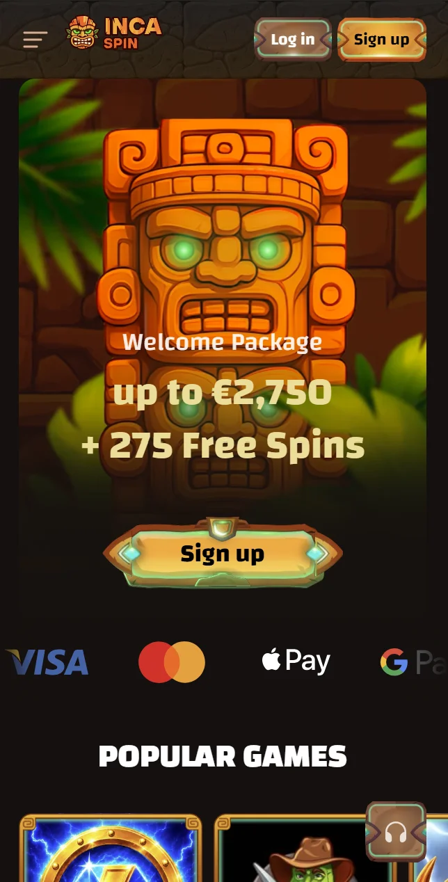 L'app di Incaspin Casino